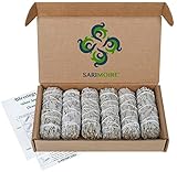 SARIMOIRE White Sage Smudge Sticks - 6-4" Sage Bundles - Perfect Sage Stick Smudge Sticks Smudging Kit Replenishment