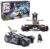 DC Batman, Ultimate Transforming Batmobile Playset, 2-in-1 Batman Playset with Exclusive Figure and Glider, Lights and Sounds, Kids Toys for Boys and Girls 4+