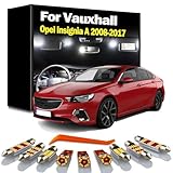 GPQAEVK 20Pcs LED Interior Reading Light Kit, For Vauxhall Insignia A 2008-2013 2014 2015 2016 2017 Car Sunvisor Bulbs