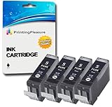4 BLACK Compatible Printer Ink Cartridges for Pixma iP4200 iP4300 iP4500 iP5200 iP5200R iP5300 MP500 MP530 MP600 MP600R MP610 MP800 MP800R MP810 MP830 MP950 MP960 MP970 | PGI-5BK
