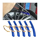 CGEAMDY 5PCS Car Tire Changer Guard, Tyre Wheel Changing Edge Savers Tool, Tire Changer Mount Guard, Avoid Scuffs for Bike Car by Tire Changing Removing Tools, Wheel Rim Edge Protector (Blue)