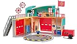 Smoby – 109258282002 – Fireman Sam – Pontypandy Fire Brigade Station + 1 Figurine – Batteries Included