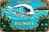 Kona Big Wave Print 2021 Art Print Metal Sign Retro Home Decorative Vintage Tin Sign 12 x 8 Inch