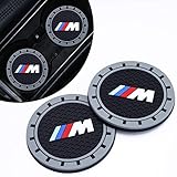 for BMW M Car Cup Coaster, Drink Holder Coaster for BMW M M2 M4 M5 M6 M8 X1 X2 X3 X5 X6 M135i M240i Z4 328i X7, 2PCS