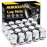 MIKKUPPA M12x1.5 Lug Nuts - Replacement for Ford Fusion, Focus, Escape Aftermarket Wheel - 20pcs Chrome Closed End Lug Nut