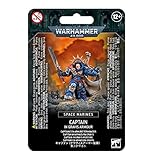 Games Workshop 48-70 Warhammer 40k - Space Marine Primaris Captain in Gravis Armour, Black