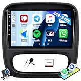 2G+64G Car Radio for Opel Vauxhall Vivaro 2014-2018 / Renault Trafic 2014-2020 X82, 9" Touchscreen Radio Android 13 Car Stereo with CarPlay/Android Auto/Bluetooth/WiFi/GPS/RDS/FM + HD Backup Camera