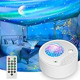 ibell Galaxy Projector Northern Aurora Lights, 14 Colors Sensory Lights Star Projector Night Light with White Noise/Timer, Galaxy Light for Bedroom, Gifts for Kids Adult