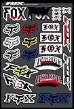 KIT STICKERS FOX SPONSOR MOTORCYCLE COMPATIBLE FOR HONDA YAMAHA KTM CROSS ENDURO HELMET (28)