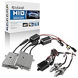 Sidaqi H4 HID Kit 6000K White with 2 Slim 55W HID Ballasts H4 Xenon Bulb Conversion Kit Replacement For Headlight Car Hi/Lo Beam 12V