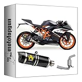 arrow 71813AKN + 71619KZ exhaust homologated catalytic thunder aluminium schwarz black aluminium carby end cap compatible with ktm rc 125 2015 2016 mototopgun