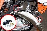 Exhaust Mount Rubber Swivel Brackets (Twin Pack) For KTM EXC SX 125 250 150 200 300 & Husqvarna TC, TE 50-300 2T