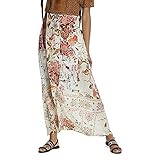 Desigual Women's FAL_quios Skirt, Beige, UK 14