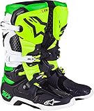 Alpinestars Black-White-Green-Fluorescent Tech 10 - Limited Edition Vegas MX Boo