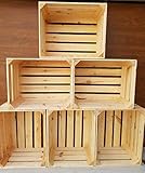 2-12 Wooden Crates Burnt Storage Box Home Garden Retro - Clean!! (6)