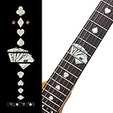 Inlay Sticker Fret Markers for Guitars - Playing Cards - White Pearl,F-020PC-WT
