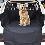 WeFine Car Boot Liner for Dogs Universal Waterproof Car Boot Cover with Bumper Flap Fits Cars, 4x4, Estate, Trucks, Hatchback, SUV