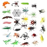 29 Pcs Bugs Toys for Kids, Realistic Insect Toys, Mini Beasts for Kids, Colorful Assorted Play Bug for Children Toddler, Education Insect Themed Party, Gift for Toy Themes, Parties, Birthday Gifts