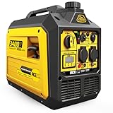 Aceup Energy 3400 Watt Portable Inverter Generator, Petrol Powered Pure Sine Wave Generator Silent for Home, Camping, RV, EURO-V, CE