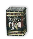 Black Jap Classic Tea Caddy/Kitchen Storage Tin - 1LB - 8.8 x 8.8 x 11.5cm