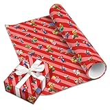 5 Sheets Ma-ri Gift Wrapping Paper Birthday Wrapping Paper Gift Bag 50cm x 70cm Recyclable Folded Surprises Gift Wrap Paper Roll Birthday Party Decoration for Kid Party Easter Festive