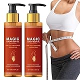 Glow Remedy Oil Skin Tightening, Magic Firming Body Oil, Glow Straff Magic Body Oil, Natural Ingredients, Body Firming Massage Oil for Dry Sagging Skin, Fine Lines,Wrinkles,Stretch Marks (2PCS, 100ml)