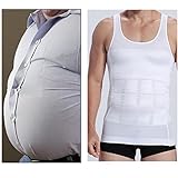 Creative Handy Date Night Ideas M WHITE/Mens Slimming Vest/Instant Abs/Mens Gym Wear/Mens Slimming Body Shaper Belt Underwear/Waist Training Corsets For Men/Mens Bodysuit (WHITE, M)
