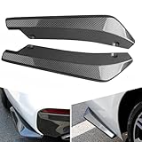 Car Rear Bumper Lip Diffuser for AUDI A3 S3 RS3 8V Saloon 2014-2020,2Pcs Rear Spats Bumper Corner Lip Spliter Canard Protector Wrap Angle Spoiler Accessories,B/Carbon Black