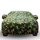 Outdoor car cover for Vauxhall Nova Saloon 1982-1993, waterproof breathable dustproof sun rain dust snow proof uv resistant with reflective strips & door zipper car tarpaulin