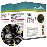 allpondsolutions Bio Balls Filter Media For Pond & Aquarium Fish Tanks - 40 Balls Size 26mm
