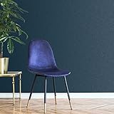 Julien MacDonald Disco Glitter Navy Plain Wallpaper - Paste The Wall - Navy Blue - Contemporary Sparkling Plain Design - Feature Wall