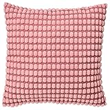 Ikea SVARTPOPPEL Fluffy Dotted Bobble Cushion Covers, 50 x 50 Centimetres (20 x 20 "), Light Pink, with Zipper - Set of 2