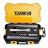DEWALT® DWMT45034 Mechanics 1/4 in. and 3/8 in. Drive Socket Set (34 pc.)