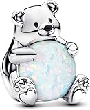 PHCLASY Polar Bear Charm Family Pendants Beads Charms for Bracelets and Necklaces Festival Jewelry for Women Set-02