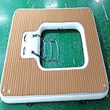 Dxysyldrun Inflatable Water Bed, Fishing Pontoon, Inflatable Floating Row, Yacht Pontoon Water Rest Platform, Yacht Slide Platform