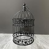 Vintage Decorative Iron Bird cage - Flower and Wedding Decor with Hanging Frame - Indoor/Outdoor Decoration