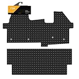 FSW - Compatible with Ford Transit Custom Crew Cab Automatic 2024-Onwards Tailored Rubber Van Floor Mats - 5mm EXTRA Heavy Duty Rubber, Waterproof, Anti Slip Backing - Van Accessories