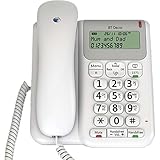 BT Décor 2200 Corded Landline House Phone, Home Phone, Phonebook, Handsfree, Mute Button, 1571 message indicator