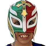 REY MISTERIO Youth Lucha Libre Wrestling Mask - Kids Fit, 4 to 7 y/o Luchador Mask by Make It Count