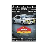 JONZA Vintage Rally Racing WRC Poster for Opel Ascona 400 Decorative Painting Canvas Wall And Art Picture Family Bedroom 12x18inch(30x45cm)