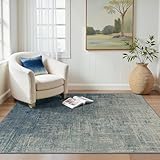 BEIMO Modern Abstract Rugs Living Room, Rugs for Bedroom 120x170CM Machine Non-Slip Washable Rug Sky Blue Carpet Faux Short Pile Area Rug for Dining Room Kitchen Office