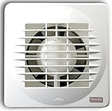Newlec NL880T Bathroom Axial Extractor Fan with Adjustable Overrun Timer 4 inch (100mm),White