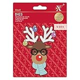 Xcut Dies, Build-A-Reindeer, Carbon Steel, Art & Craft, Cutting Tool Supplies, For Beautiful Decoration, Card Making, Gift Tag Wrapping, Scrapbooking, Invitation Making, Crafters Companion