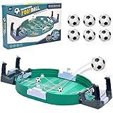 xinrongda Tabletop Football Games, Mini Table Soccer with 6 Footballs, Football Gifts for Boys, Family Indoor Interactive Game, Christmas Birthday Party Toys for Kids and Adults