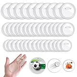 40Pcs Badge Making Kit, 3 SizeAcrylic Clear Badge, Round Pin Badges Make Your Own Badges Button Badges for DIY Crafts Gifts Birthday School Wedding Activities Clothes Party