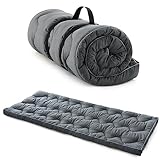 Jamdok Thick Sleeping Mat for Camp Bed (190 x 75 cm), Quilted Bed for Camping Sleep, sleeping mattress for floor, Portable – Grey