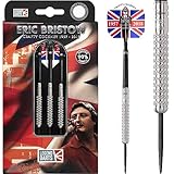 Legend Darts D0844 | Eric Bristow Knurled Crafty Cockney |Premium 90% Tungsten Steel Tip Dart Set | 21g