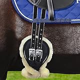 Passier BLU lambskin cover for dressage girth WAVE
