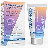 SarCop Silicone Scar Gel Scar Cream, Advanced Scar Removal Cream - Reduces The Appearance of C-Section, Injury, Stretch Marks, Acne, Burns, Keloids, Old & New Scars, 35g (1.2oz)