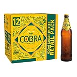 Cobra Premium Indian Lager Beer, 12x620ml
